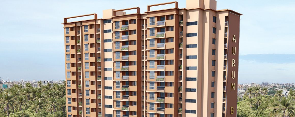 Pacifica Bliss Towers – tower with Aurum Bliss signage above the treeline (artist's impression)