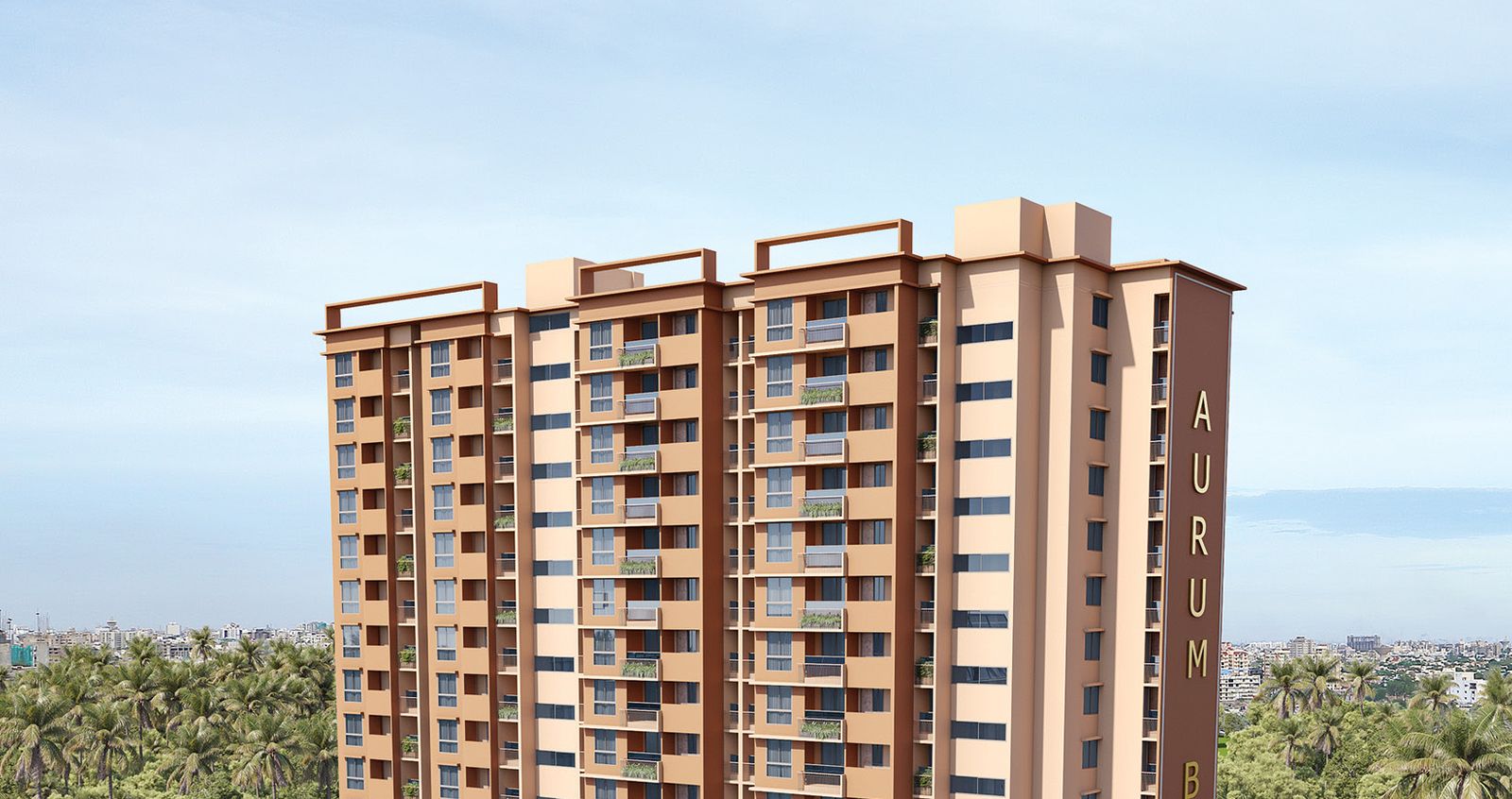Pacifica Bliss Towers – residential tower at Padur on OMR, Chennai (artist's impression)